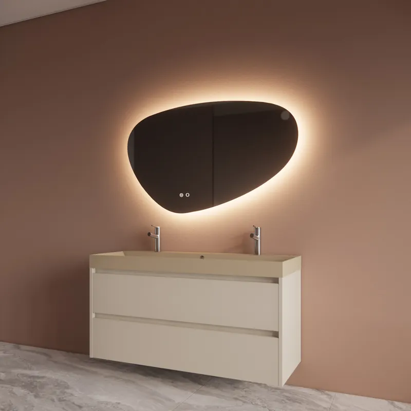 Badmeubelset BWS Riga Met Lako Wastafel Cappuccino 120 cm Kasjmier Lage Kosten