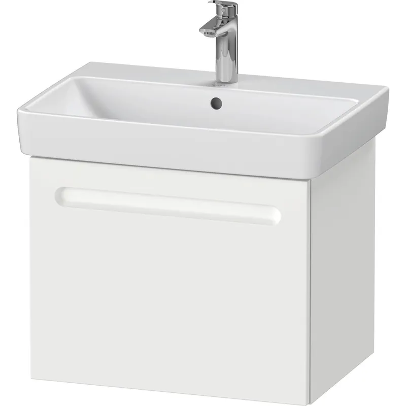 Wastafelkast Duravit No.1 Met. 1 Lade 59x42.6x47.8cm Met Geïntegreerde greep Mat Wit Meest Verkocht