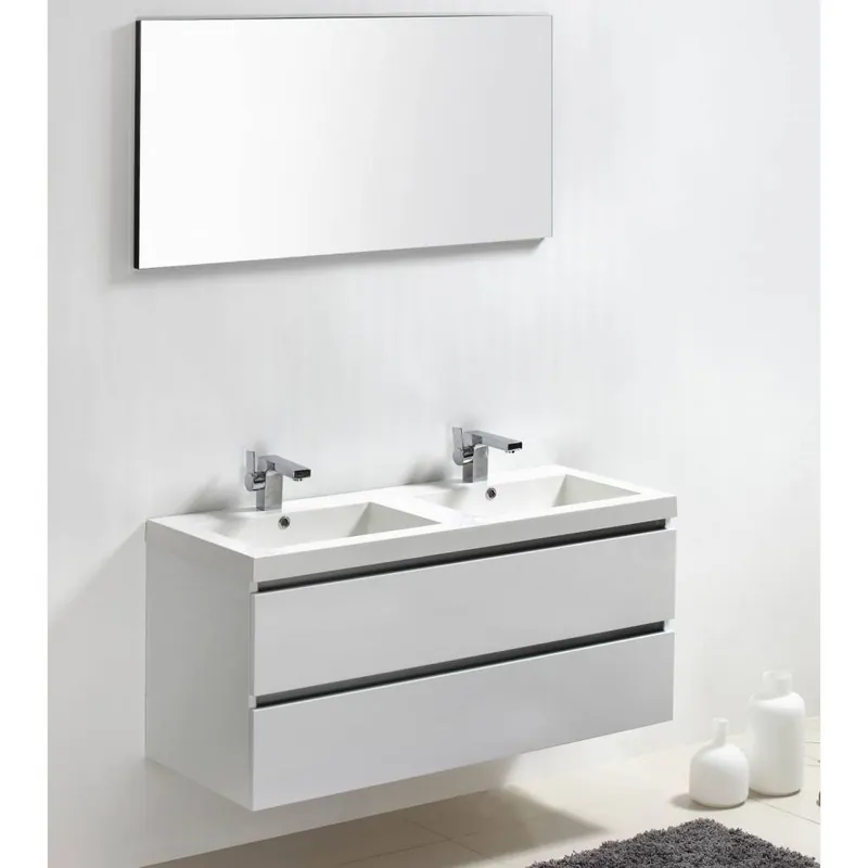 Badkamermeubel Luna 120X47 Wit (4 Laden) Alleen Vandaag