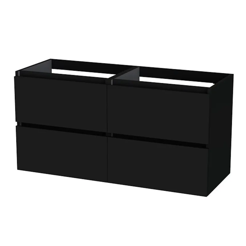 Wastafelonderkast Tiger Loft 120 cm Mat Zwart Fabrieksprijs