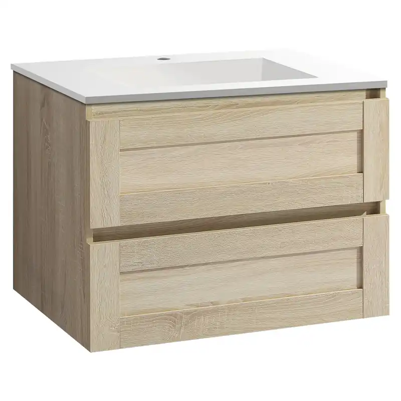 Weekendaanbieding Badkamermeubel Differnz Reno FSC 75x50x55 cm Eiken