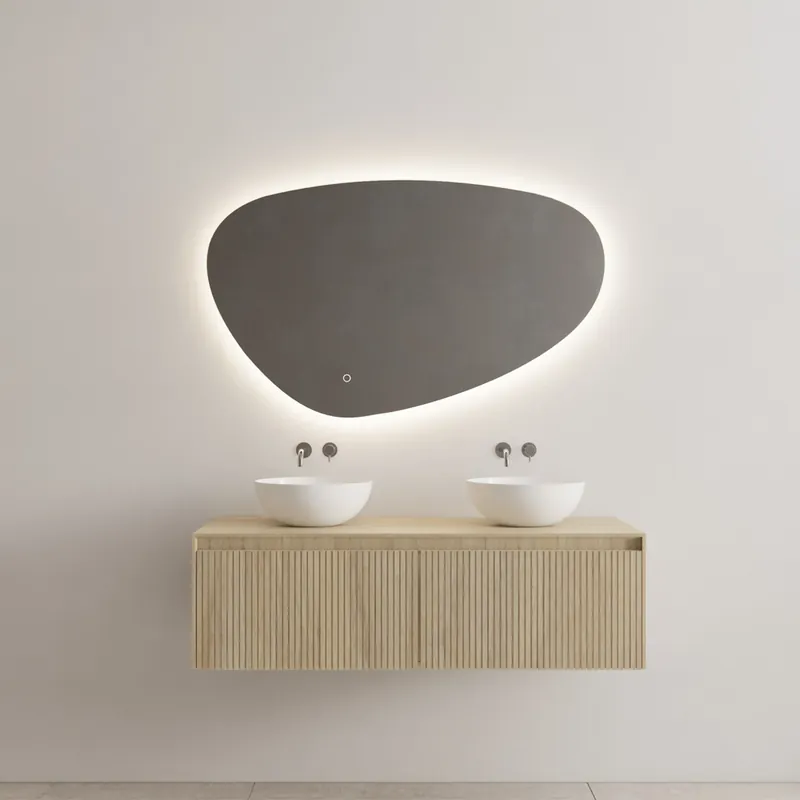 Direct Beschikbaar Onderkast Gliss Design Timotheus 140 CM 2 Lades Incl Topplaat Corn Silk