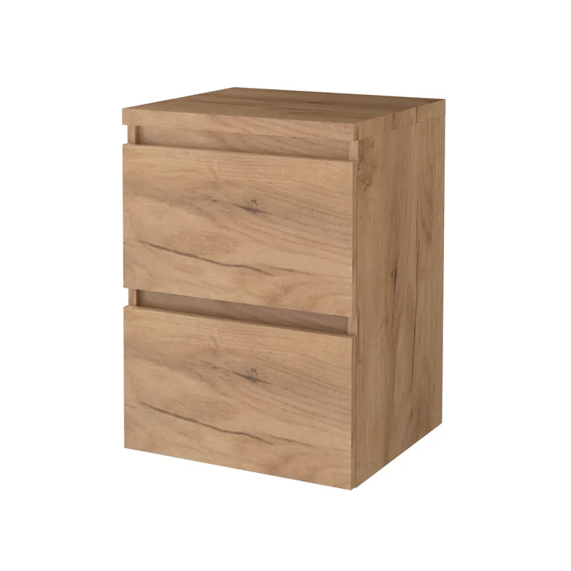 Badmeubelset Aquasplash Salt 50x46cm Greeploos 2 Lades Met Afdekplaat Whisky Oak Betrouwbaar